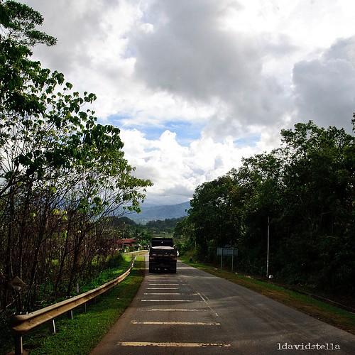 passenger seat view- to Ranau town