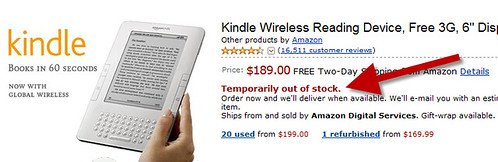 Kindle Out of Stock