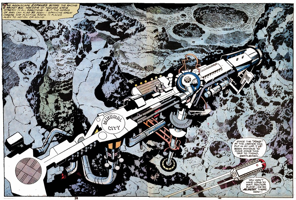 2001 A Space Odyssey double page spread by Jack Kirby, 1976