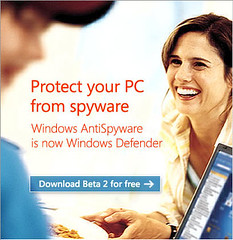 Windows AntiSpyware is now Windows Defender