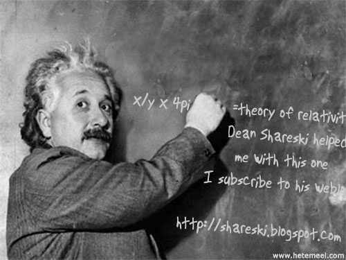 I helped Einstein