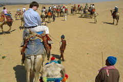 Andrew on his camel