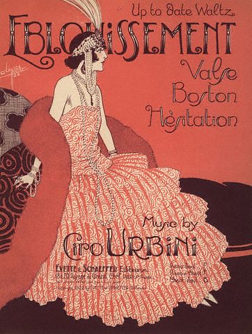 Clerice Freres, Waltz Eblouissement, music poster, 1922