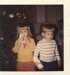 Ed and Cindee at Christmas 1974