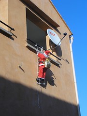 Santa, ladder