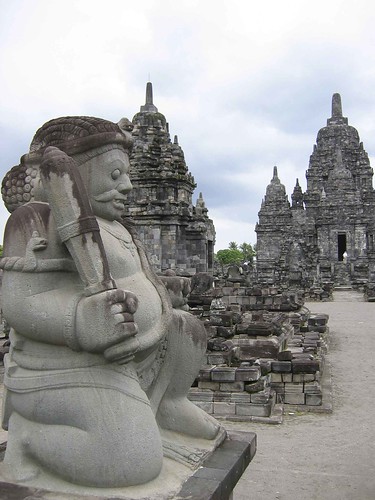 Prambanan with Statue