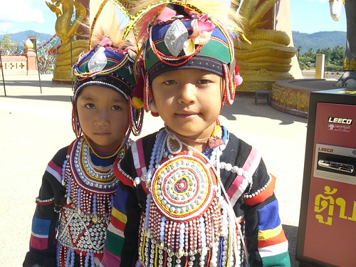 Young boys in Traditional Clothing at the Golden Triangle