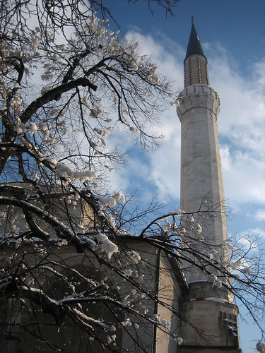 Minaret in winter