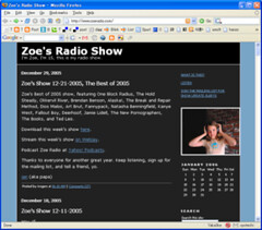 Zoe's Radio Show