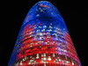 agbar tower by night