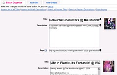 Flickr Titles+Descriptions Batch Tools
