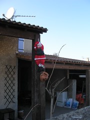 Santa, hanging