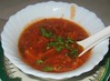 Spicy tomato chicken soup