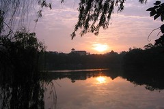 Sun Rise over Hoan Kiem Lake
