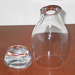 Glass without bottom