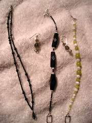 bracelets and earrings