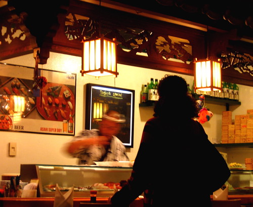 The sushi bar at Noda Restaurant