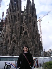 Jenny at Sagrada Familia