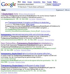 Transparency Deutschland: Google