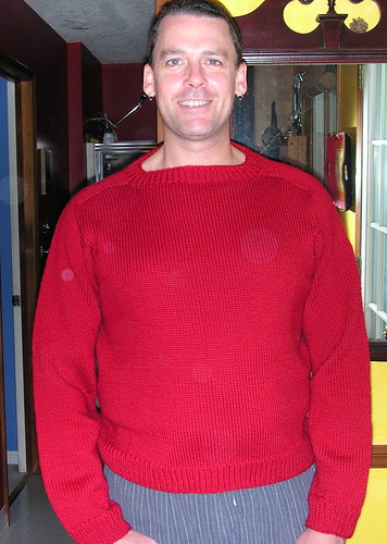 sweater on Chris