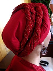 Headwrap in red