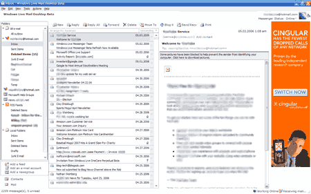 Inbox right preview pane
