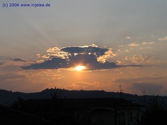 Sonnenuntergang im Piemont