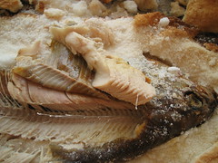 Steamed fish inside Shiogama