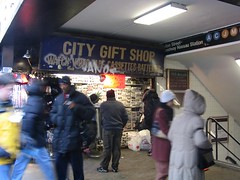 City Gift Shop.  Fulton-Broadway-Nassau Subway Station, Lower Manhattan.