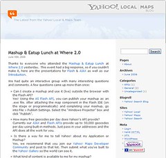 Das neue Yahoo! Maps Blog
