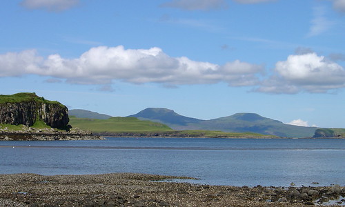 Looking across Fiskavaig Bay towards MacLeod's Tables