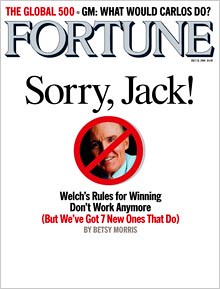 Fortune: Jack Welch's Playbook is torn up