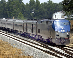 Amtrak train, Hanover County, Virginia