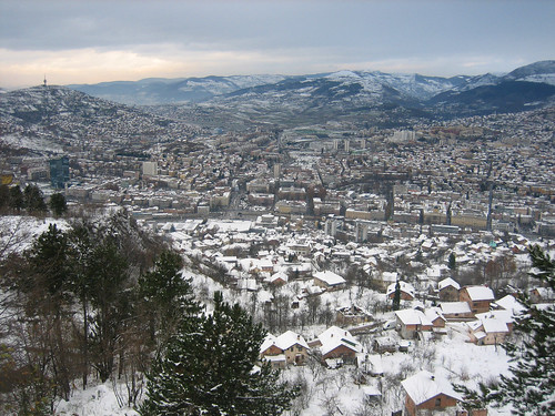 Sarajevo in the snow