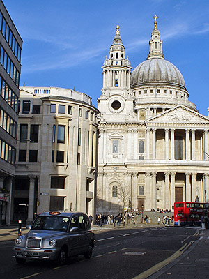 St Paul's seen from Ludgate Hill