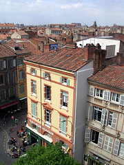 Utsikt över en gata i Toulouse