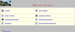 Web de la Biblioteca Nacional en 1996
