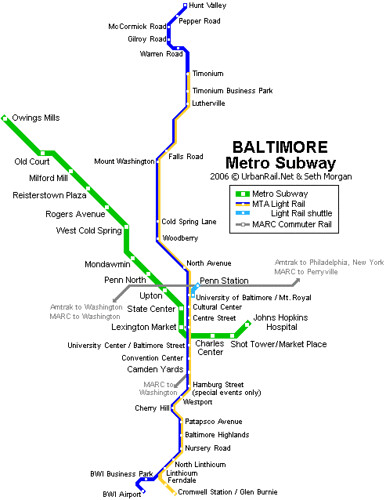 UrbanRail.Net  America  USA  Maryland  BALTIMORE Subway.gif