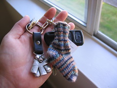 Tiny Sock Key Chain