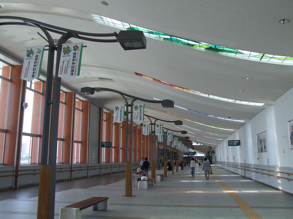 popo road inside akita city station