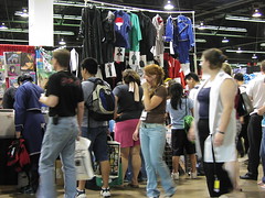 A busy dealer's booth