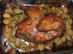 Pollo arrosto con patate