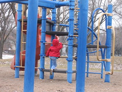First trip to the playground in 2006