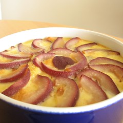 Vanilla Bread Pudding with Spiced Poached Pears