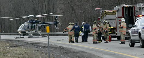 Rescue personnel on the New York State Thruway killed a 3-year old child on 3-15-06