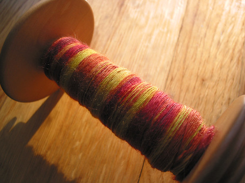 dyed Tussah silk singles, sunfires