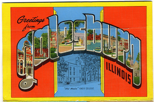 Postcard: Galesburg, IL, circa  late-1930s