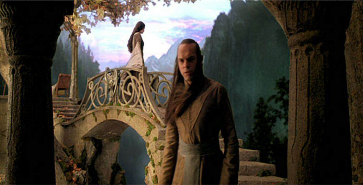 Arwen and Elrond in the bridge - I CANNOT PROTECT YOU ANYMORE!