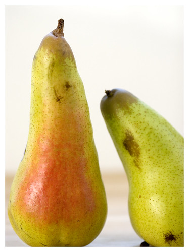 What can make a pear blush?