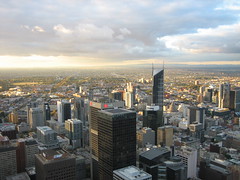 From the top of the Rialto Tower in Melbourne